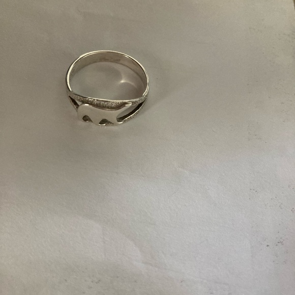 Sterling silver polar bear ring size 7 - Picture 3 of 6